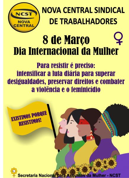 Dia Internacional da Mulher - 8 de março. - Confederação