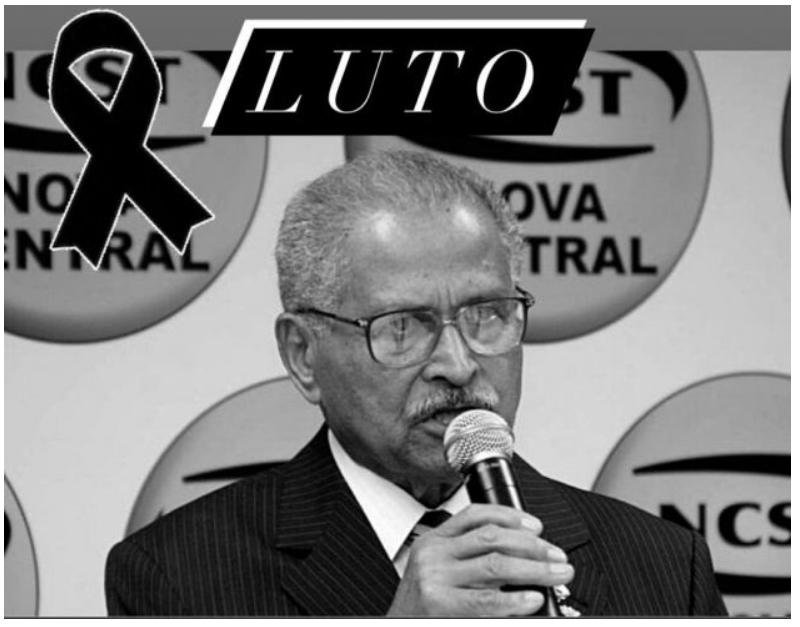 Morte do líder Sindical (NCST), José Calixto Ramos.